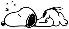 Sleeping Snoopy Decal / Sticker 12