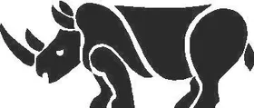 Rhino Decal / Sticker 01