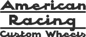 American Racing Custom Wheels Decal / Sticker