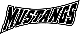 Mustangs Mascot Decal / Sticker