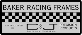 Baker Racing Frames Decal / Sticker 01