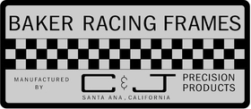Baker Racing Frames Decal / Sticker 01