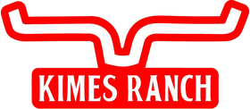 Red and White Kimes Ranch Decal / Sticker 06