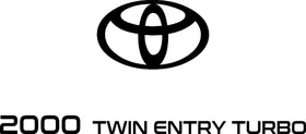 2000 Twin Entry Turbo Decal / Sticker