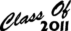 Class Of 2011 Decal / Sticker