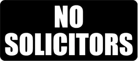 No Solicitors Decal / Sticker 01