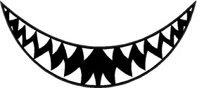 Shark Teeth Decal / Sticker 16