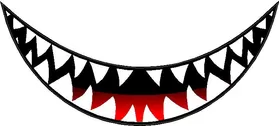 Shark Teeth Decal / Sticker 17