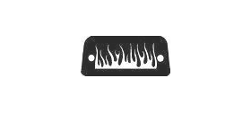 1994-2004 S series Flaming 3rd brake light cover