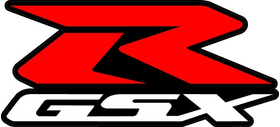 GSXR DECAL / STICKER RED BLACK WHITE