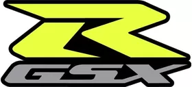 Black, Yellow and Silver GSXR Decal / Sticker