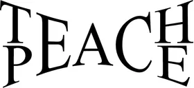 Teach Peace Decal / Sticker 01