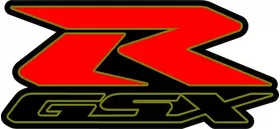 Black, Red and Gold GSXR Decal / Sticker