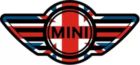 Mini Cooper UK Flag Decal / Sticker 07