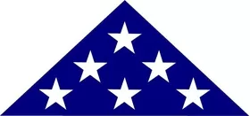 American Burial Flag Decal / Sticker 43