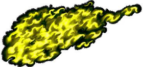 Yellow True Fire Decal / Sticker