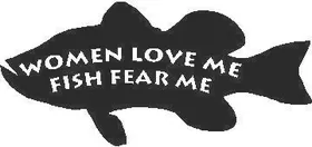 Fish Fear Me Decal / Sticker