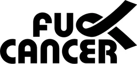 Fuck Cancer Decal / Sticker 07