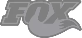 Gray and Silver Fox Racing Shox Decal / Sticker 05