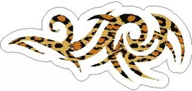 Leopard Print Tribal Decal / Sticker