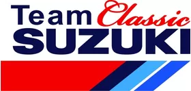 Team Classic Suzuki logo Decal / Sticker 02