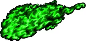 Green True Fire Decal / Sticker 302a