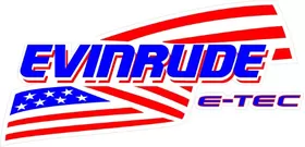 Evinrude E-TEC American Flag Decal / Sticker 09