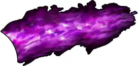 Purple True Fire Decal / Sticker b08