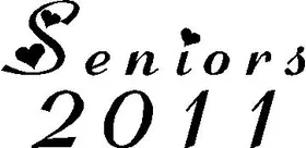 Seniors 2011 Decal / Sticker