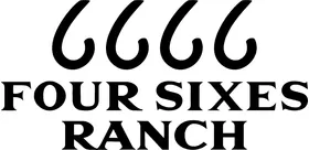 Four Sixes Ranch 6666 Decal / Sticker 09