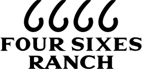 Four Sixes Ranch 6666 Decal / Sticker 09