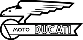 Moto Ducati Decal / Sticker 19