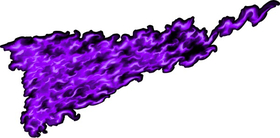 Purple True Fire Decal / Sticker 307a