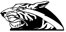 Tigers Head Mascot Decal / Sticker