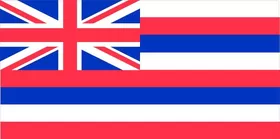 Hawaii State Flag Decal / Sticker 03