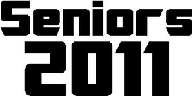 Seniors 2011 Decal / Sticker