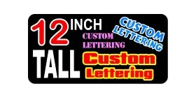 z2 Custom Lettering 12 Inch Tall Decal / Sticker