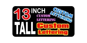 z2 Custom Lettering 13 Inch Tall Decal / Sticker