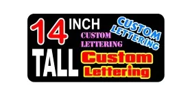 z2 Custom Lettering 14 Inch Tall Decal / Sticker