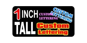 z14 Custom Lettering 1 Inch Tall Decal / Sticker