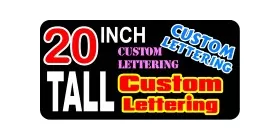 z2 Custom Lettering 20 Inch Tall Decal / Sticker