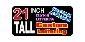 z2 Custom Lettering 21 Inch Tall Decal / Sticker