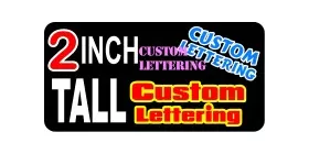 z16 Custom Lettering 2 Inch Tall Decal / Sticker