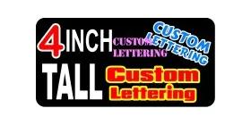 z191 Custom Lettering 4 Inch Tall Decal / Sticker