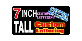 z194 Custom Lettering 7 Inch Tall Decal / Sticker