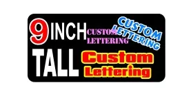 z196 Custom Lettering 9 Inch Tall Decal / Sticker