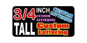 z13 Custom Lettering Three Quarter Inch Tall Decal / Sticker