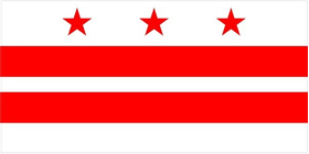 Washington D.C. Flag Decal / Sticker 01