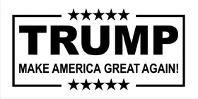 TRUMP MAGA Flag Decal / Sticker 17