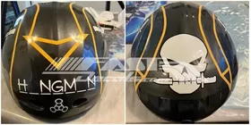 Top Gun Hangman Helmet Decal / Sticker Set 03